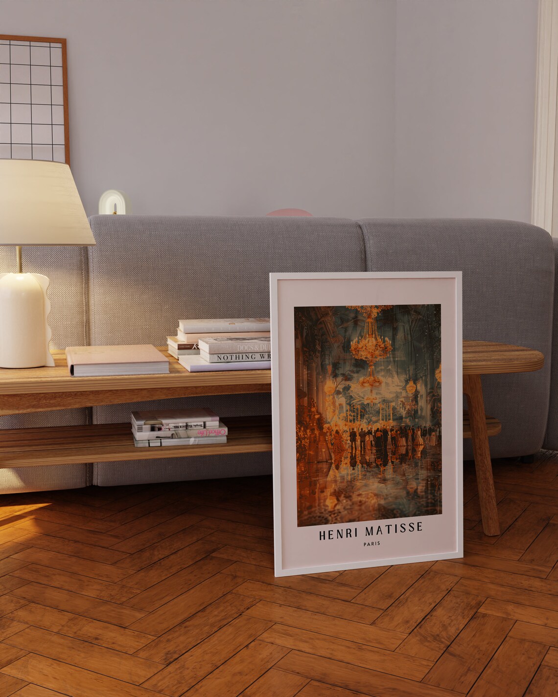 Henri Matisse Golden Grand Ballroom Chandelier Dance Night Poster - Image 3