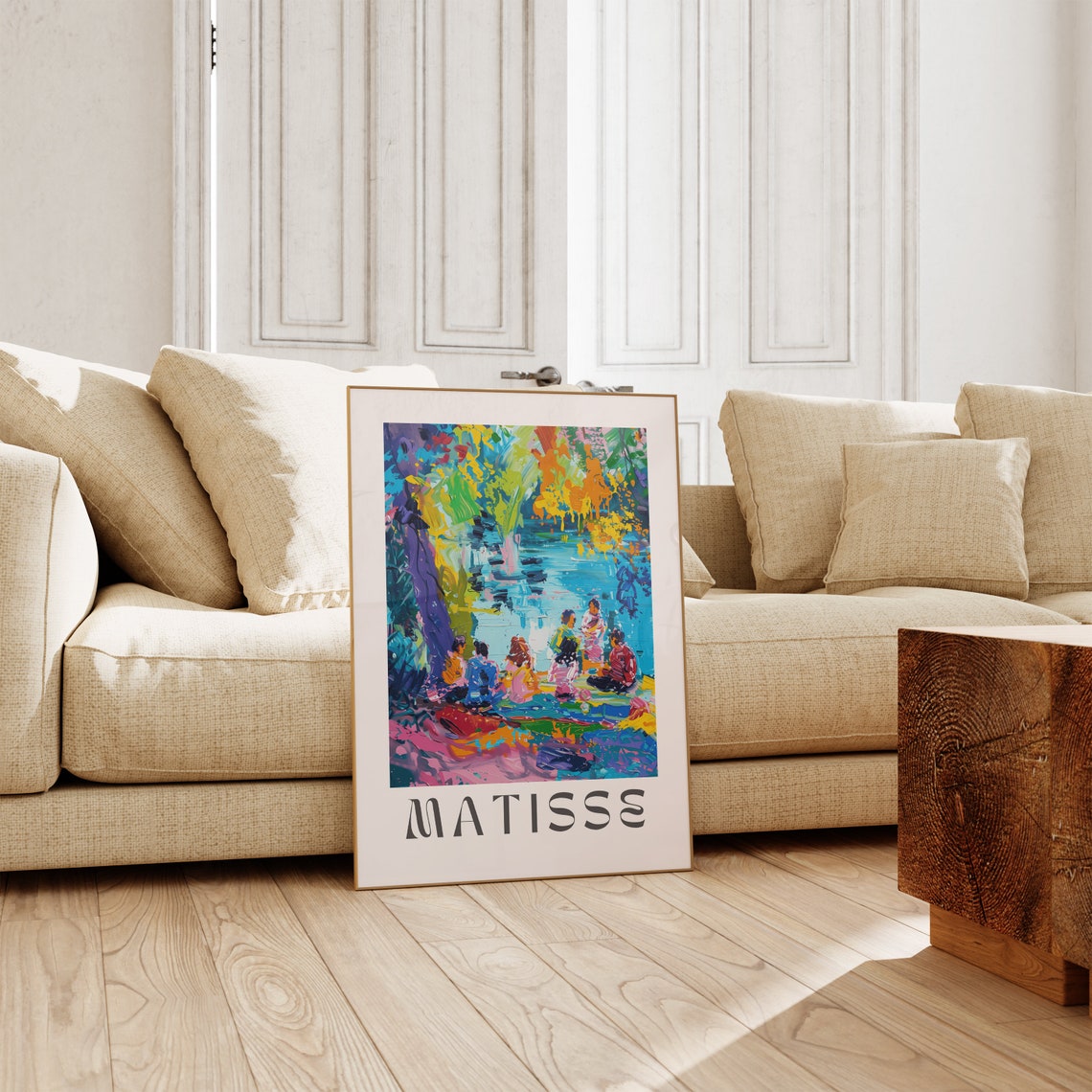 Henri Matisse Riverside Picnic Under Willows On A Sunny Day Poster - Image 2