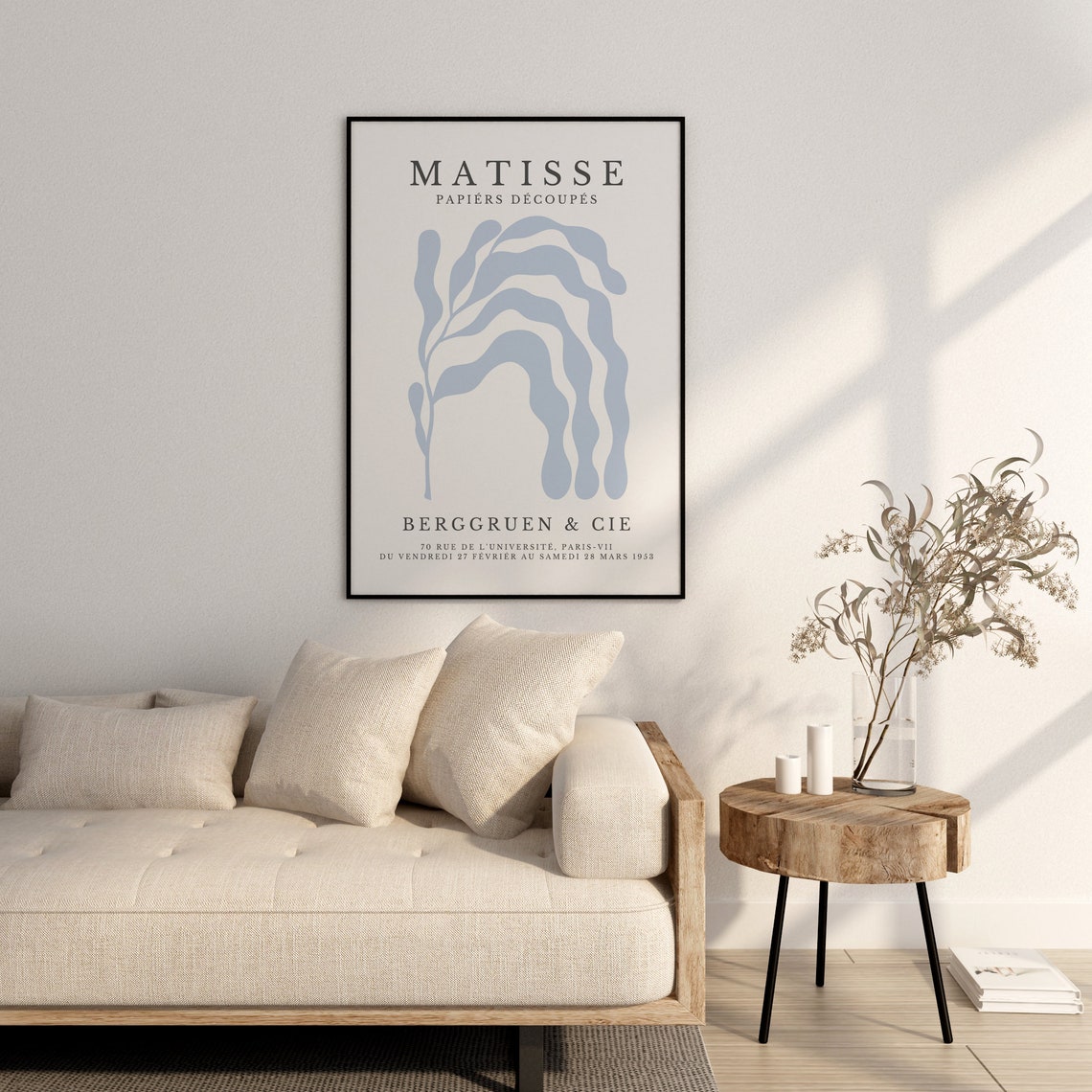 Matisse Papiers Decoupes Blue Kelp Waves 1953 Exhibition Poster - Image 2