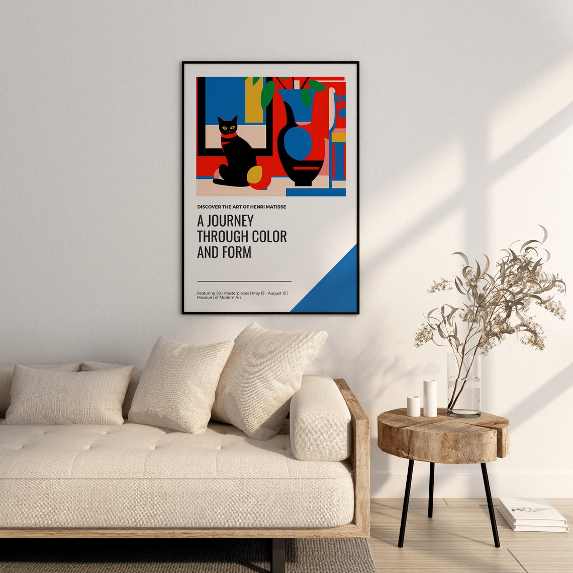 Henri Matisse Black Cat Museum of Modern Art Exhibition Poster - Image 2