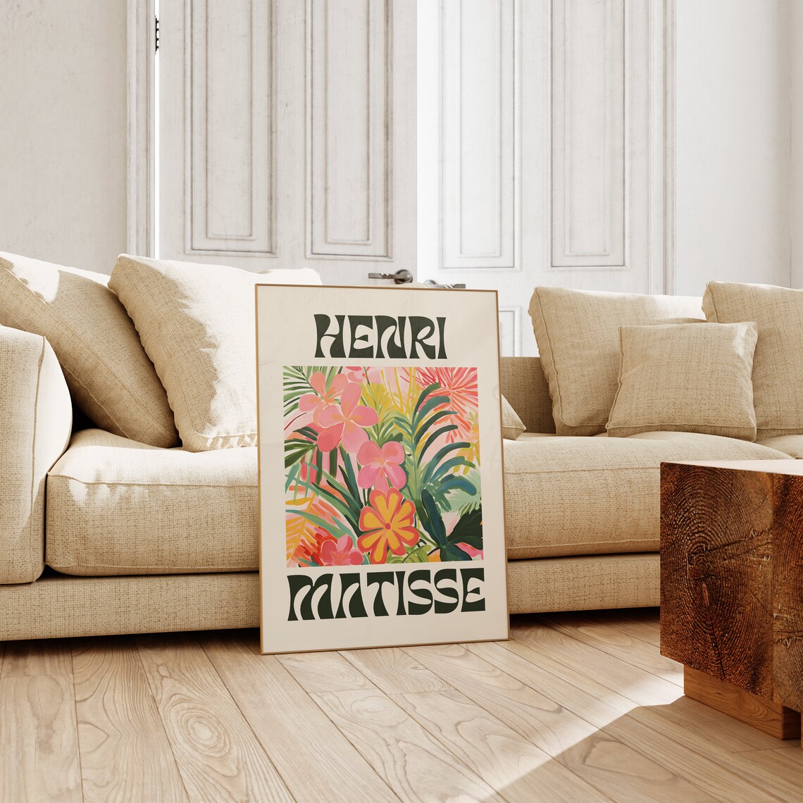 Henri Matisse Tropical Floral Retro Vibrant Botanical Art Poster - Image 3
