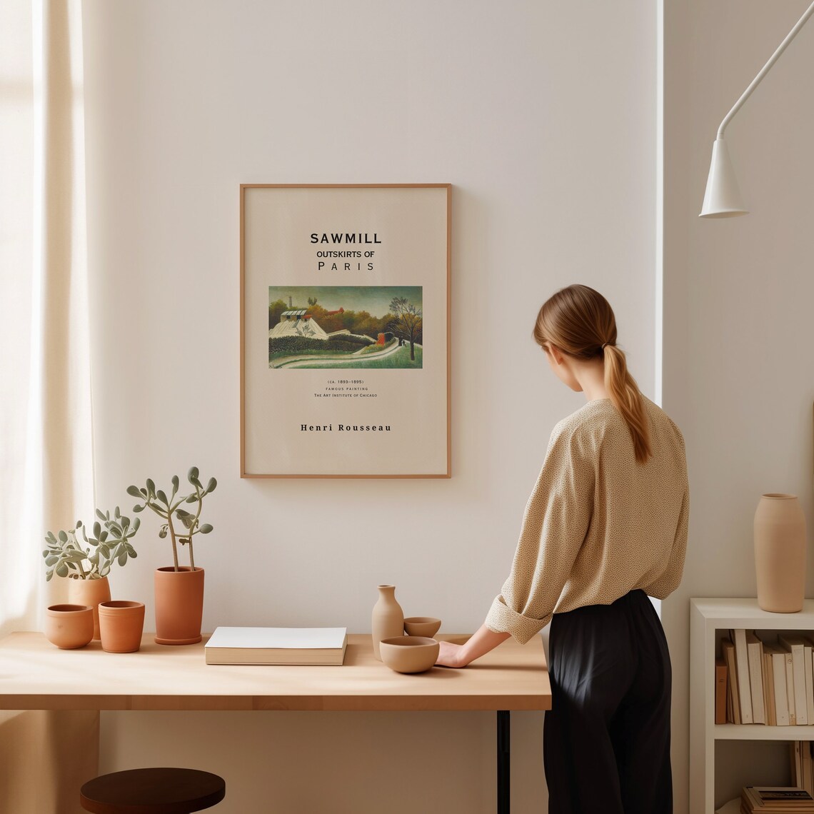 Henri Rousseau Poster Scene In Bagneux On The Outskirts Of Paris Realism Art Antique Decor Home Decoration Garden Poster - Image 3