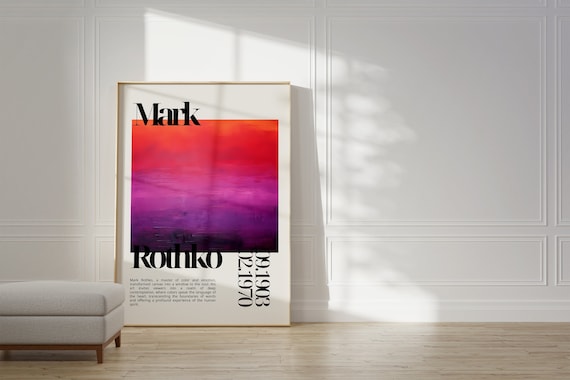 Mark Rothko Birthday Gift Idea Poster Print