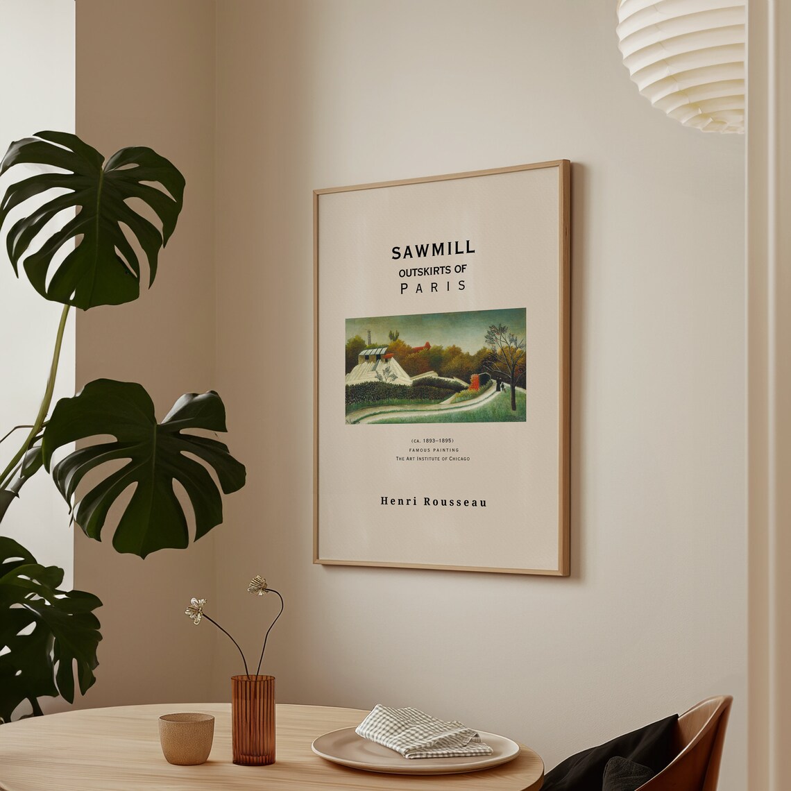 Henri Rousseau Poster Scene In Bagneux On The Outskirts Of Paris Realism Art Antique Decor Home Decoration Garden Poster - Image 2