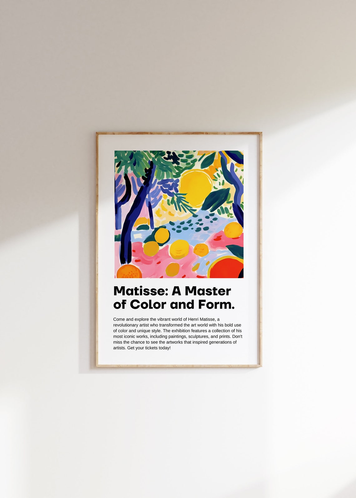 Henri Matisse Sunlit Garden Oranges Master of Color Form Poster
