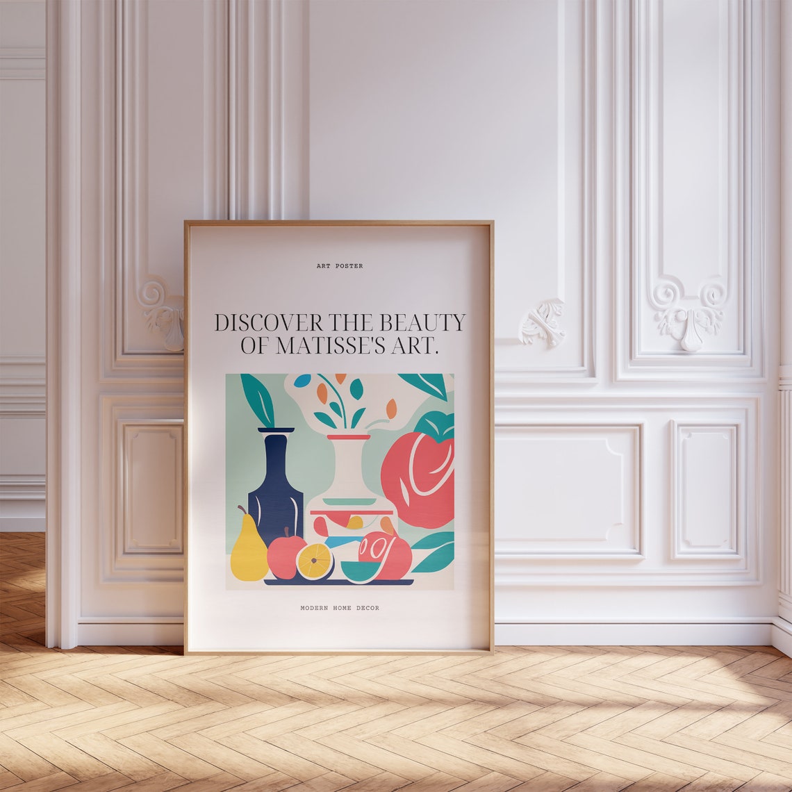 Henri Matisse Inspired Modern Fruit Still Life Minimal Poster - Image 5