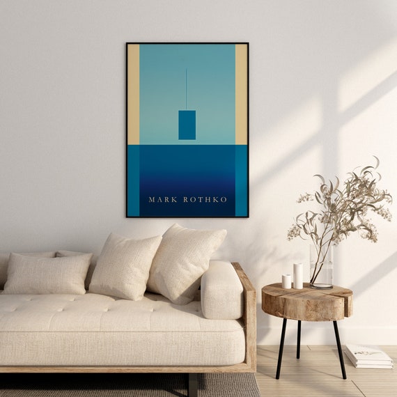 Mark Rothko Poster A Exhibition Print As Housewarming Gift Or Livingroom Decor Mark Rothko Print Birthday Gift Idea Museum Poster