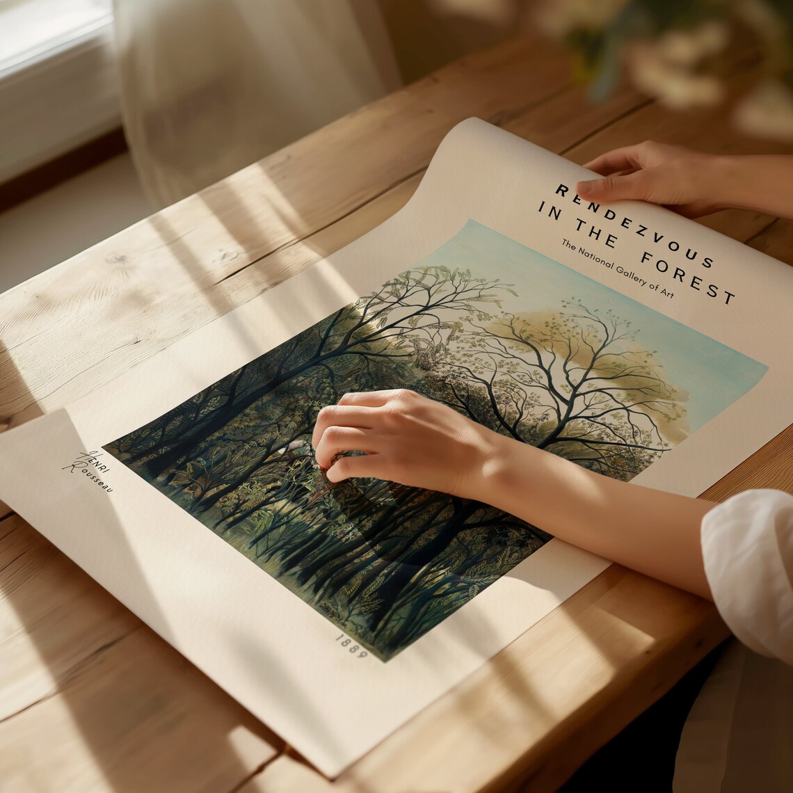 Henri Rousseau Poster Scene In Bagneux On The Outskirts Of Paris Realism Art Antique Decor Home Decoration Garden Poster - Image 2