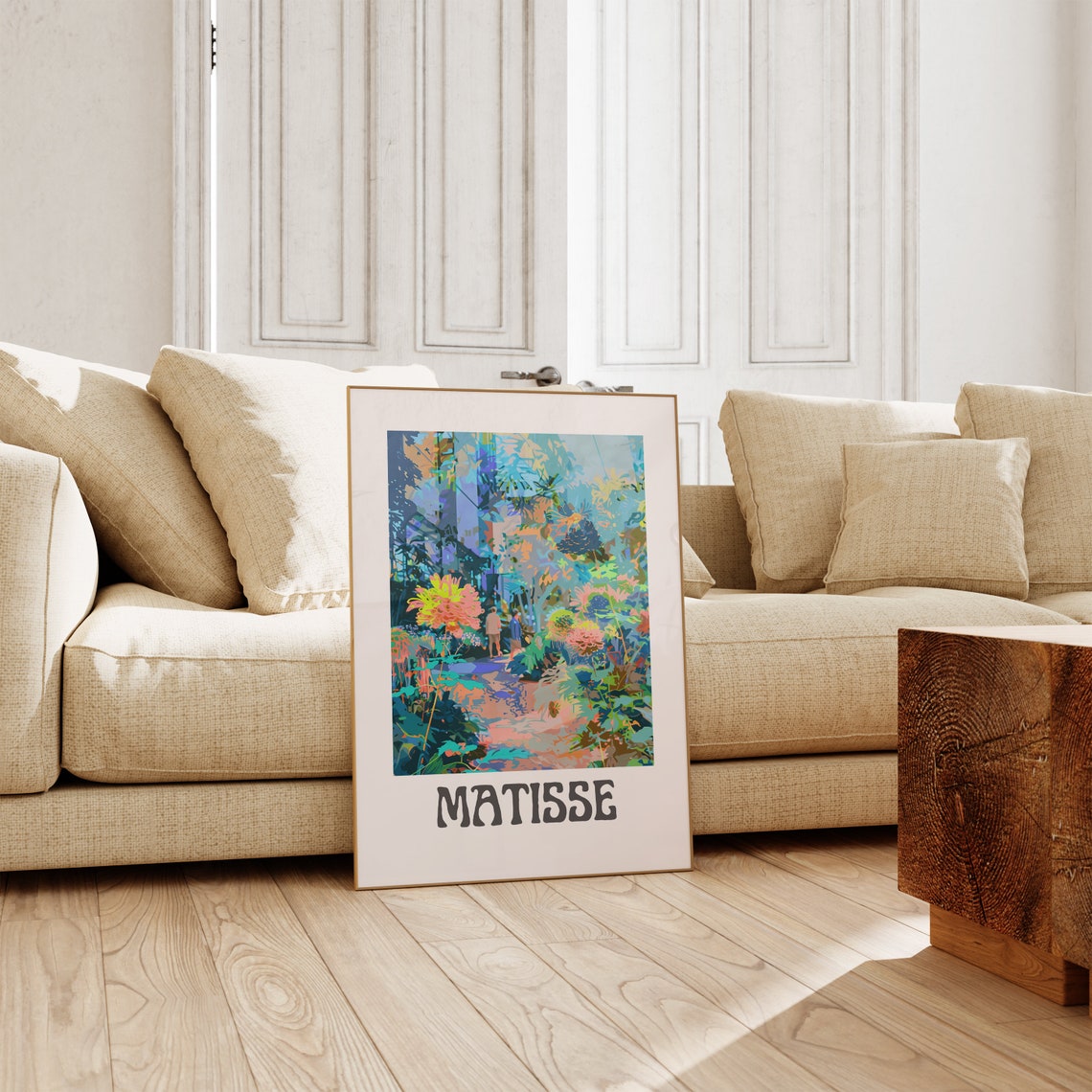 Henri Matisse Lush Garden Path Pastel Bloom Walk Scene Poster - Image 2