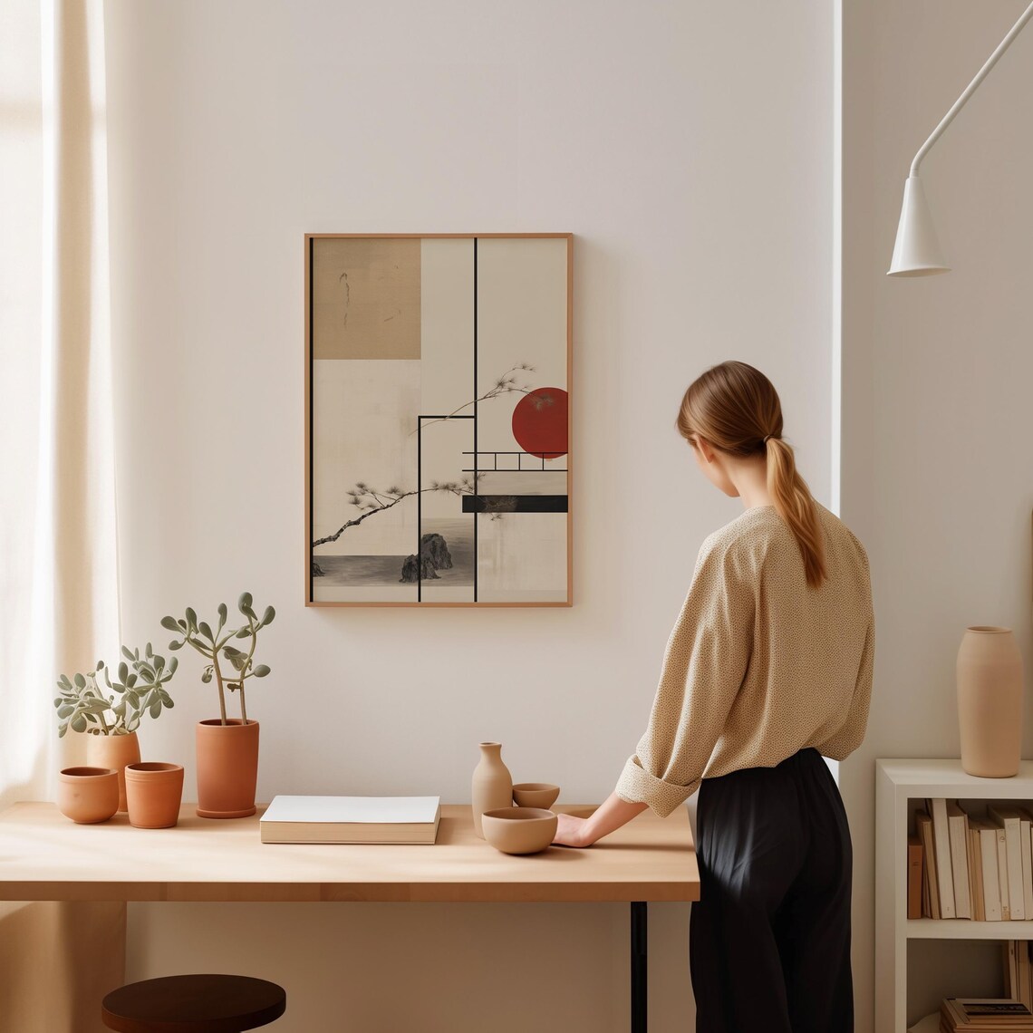 Japanese Minimalist Zen Garden Travel Poster - Image 2