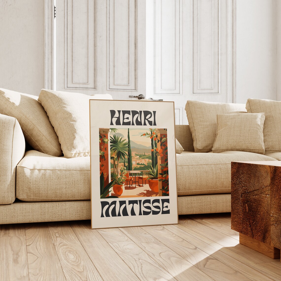 Matisse Modern Minimalist Floral Art Print - Image 2