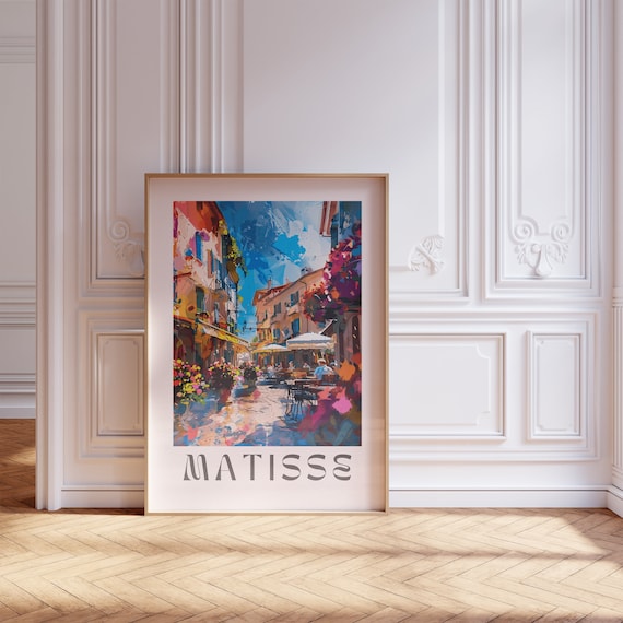Henri Matisse European Street Cafe Colorful Modern Art Poster