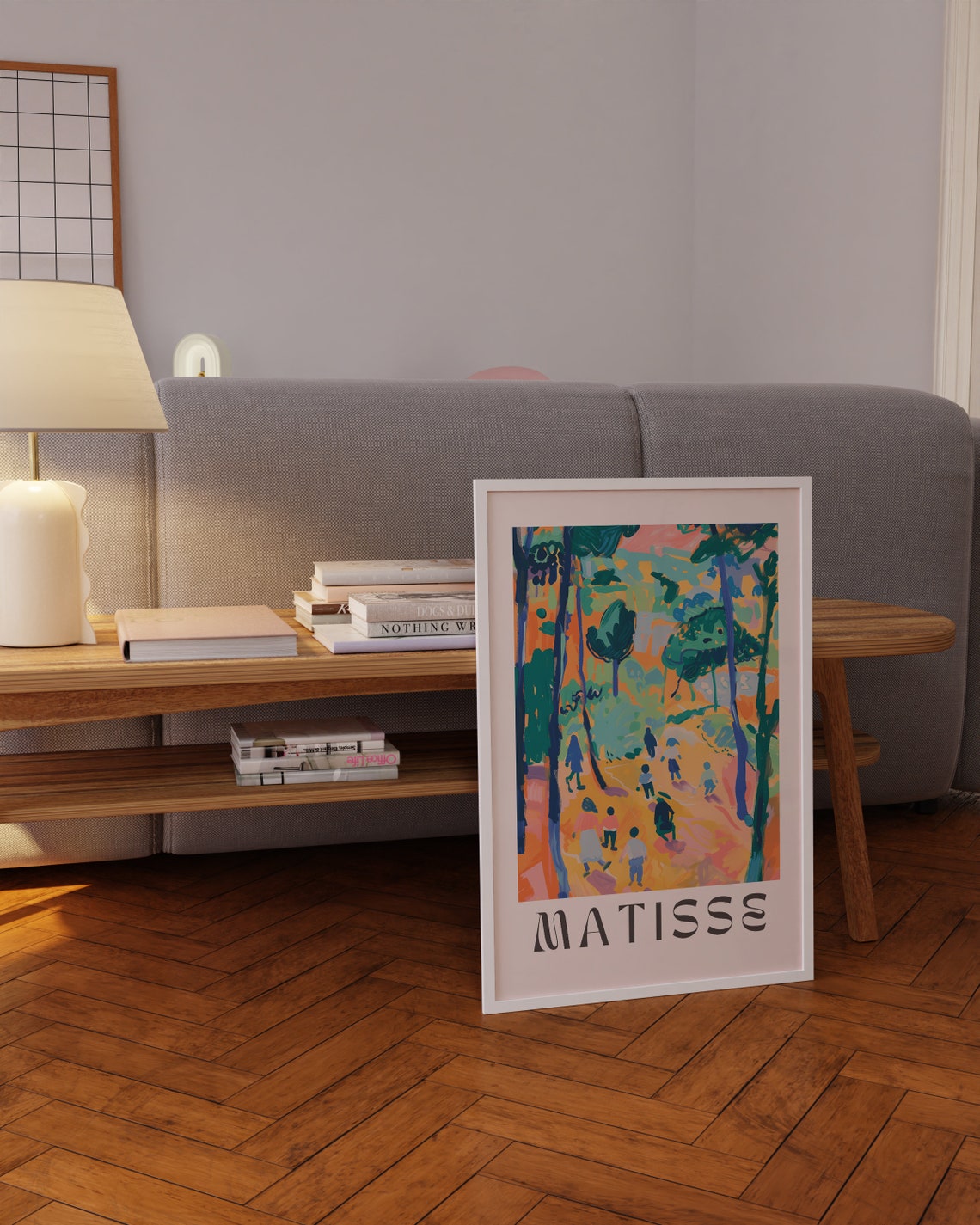 Henri Matisse Sunlit Forest Stroll Tall Trees Walkers Poster - Image 2