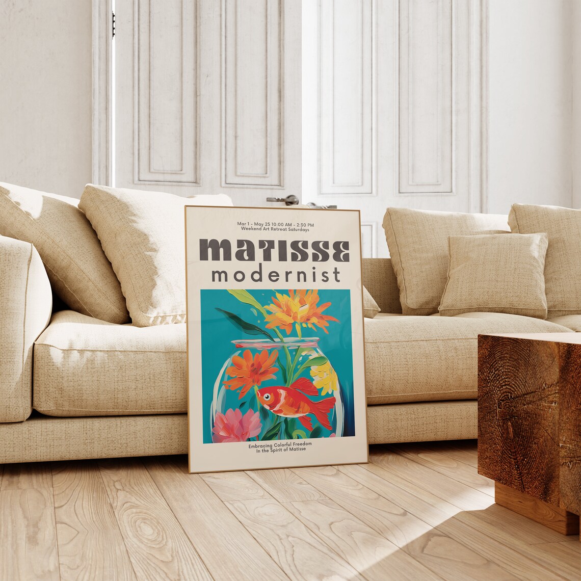 Matisse-Inspired Colorful Poster, Modern Gallery Decor - Image 3