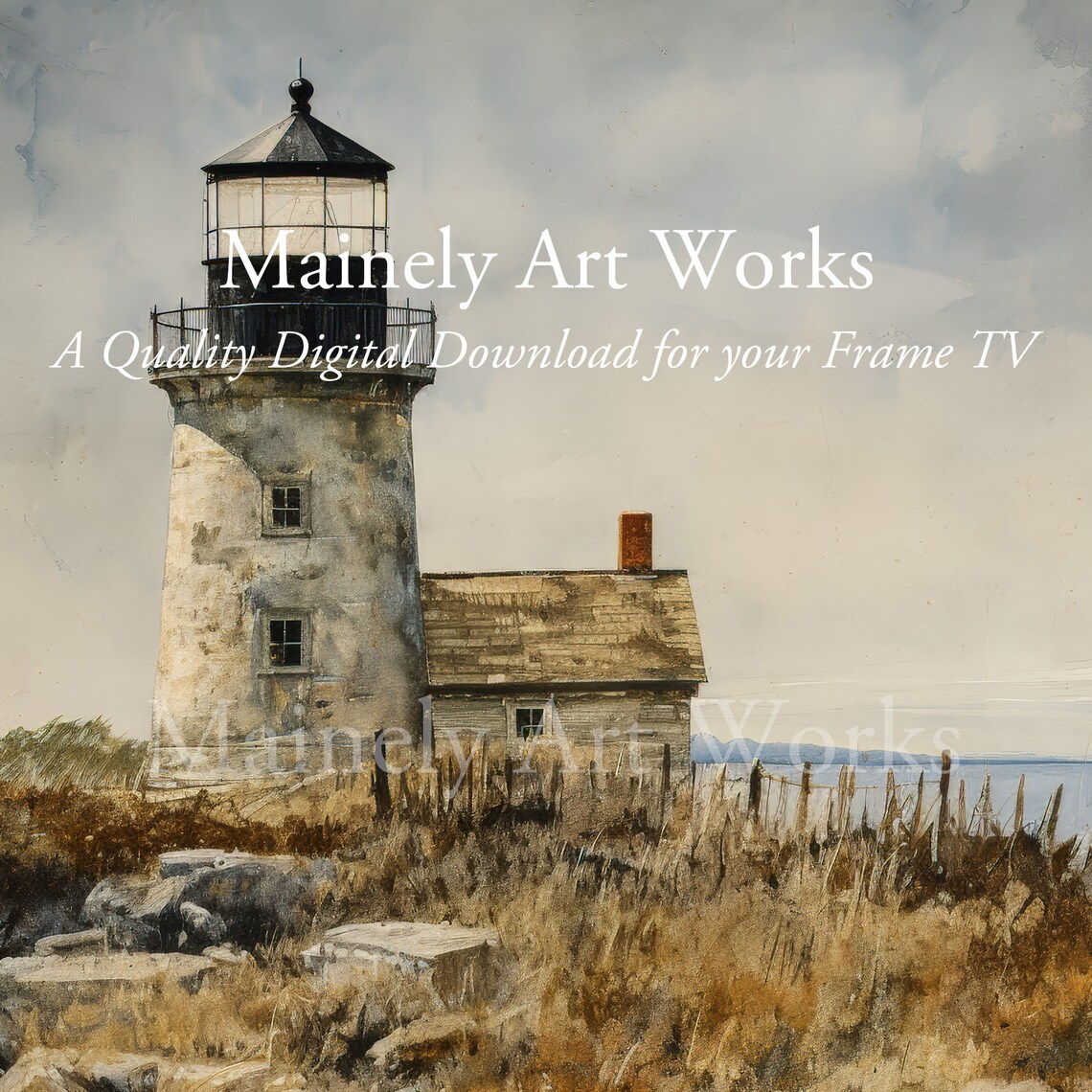 Lighthouse Seascape Art Print, Summer Coastal Decor - Image 3