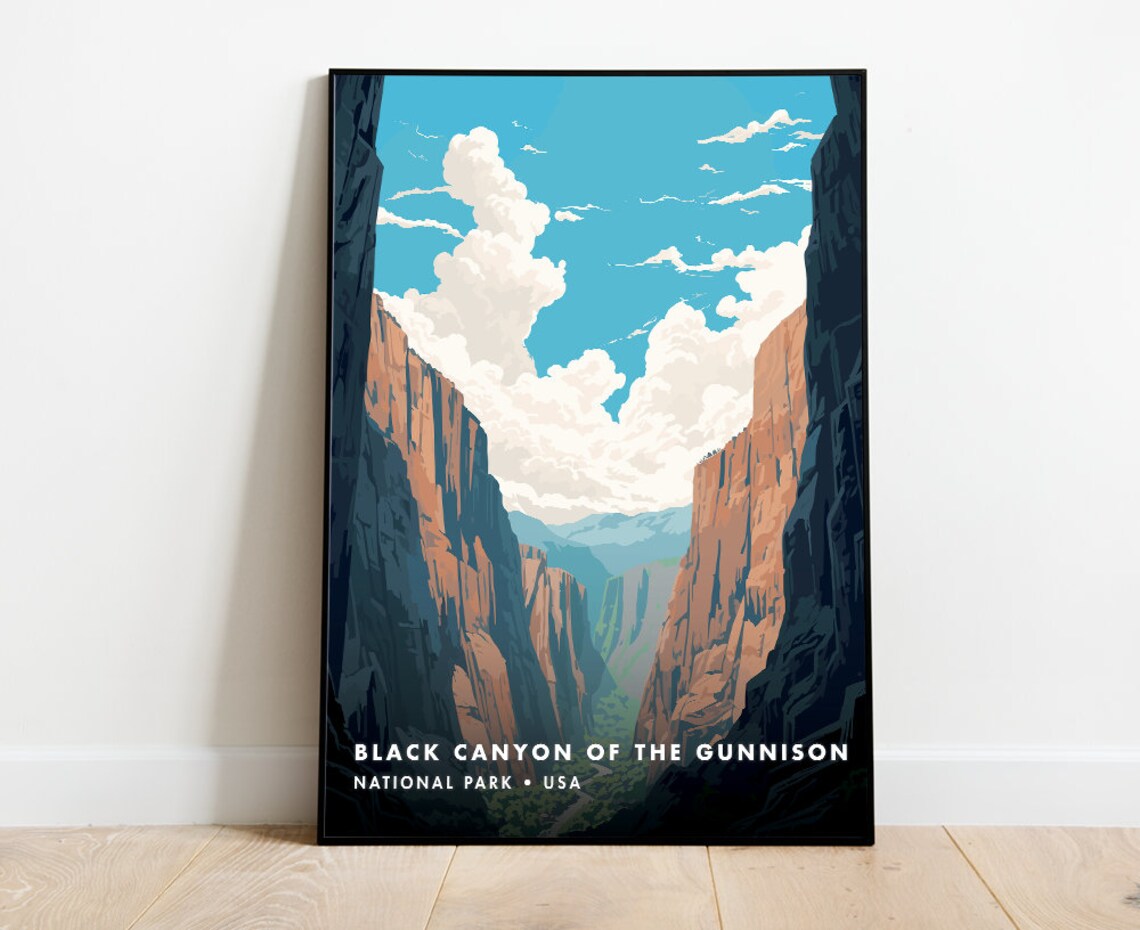 Black Canyon Of The Gunnison Travel Poster