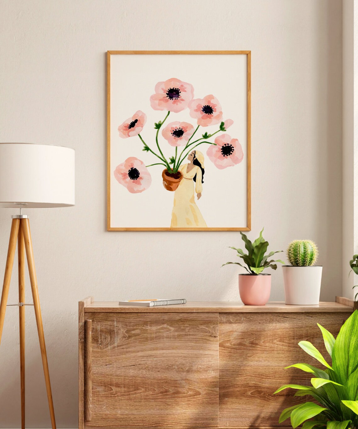 Poppies Garden Lover Floral Art Print, Sabina Fenn - Image 3