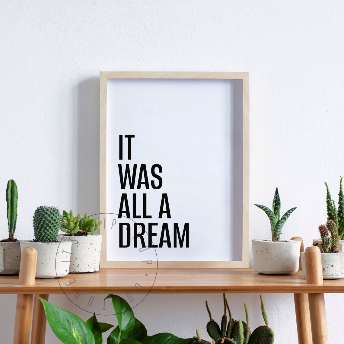 It Was All A Dream Hip Hop Quote Art Print