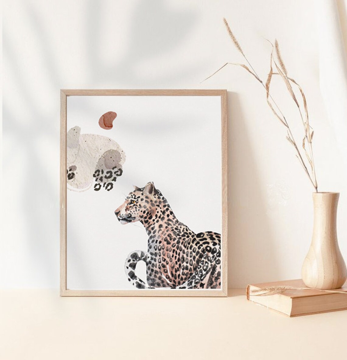 Abstract Leopard Print Poster Scandinavian Wall Art Home Decor Modern Animal