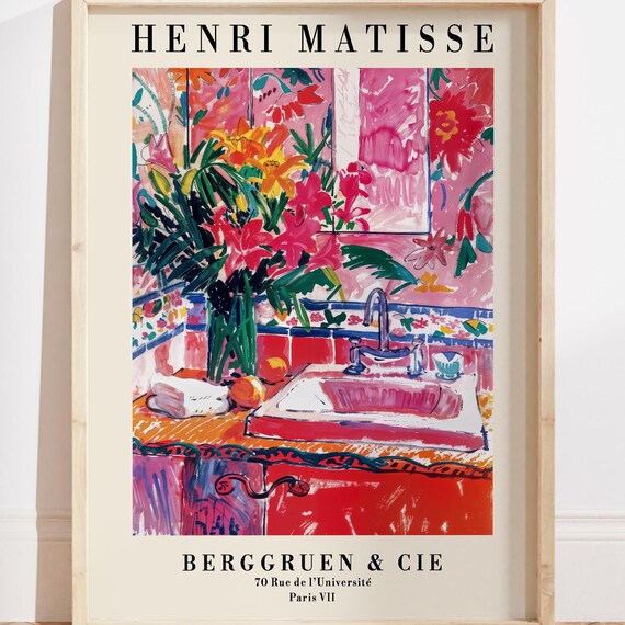 Henri Matisse Berggruen Pink Floral Still Life Gallery Poster