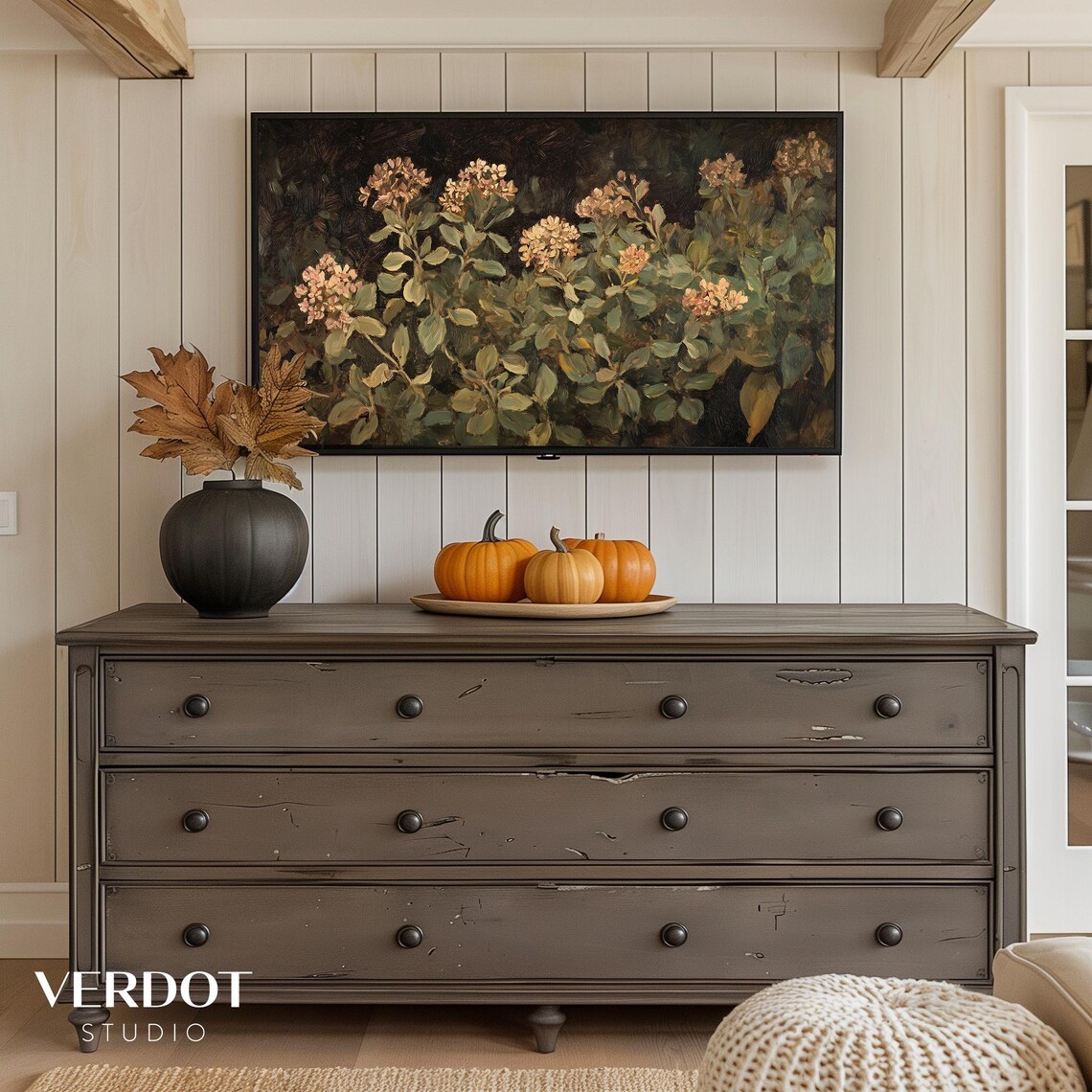 Autumn Garden Art Print, Vintage Botanical Decor - Image 2
