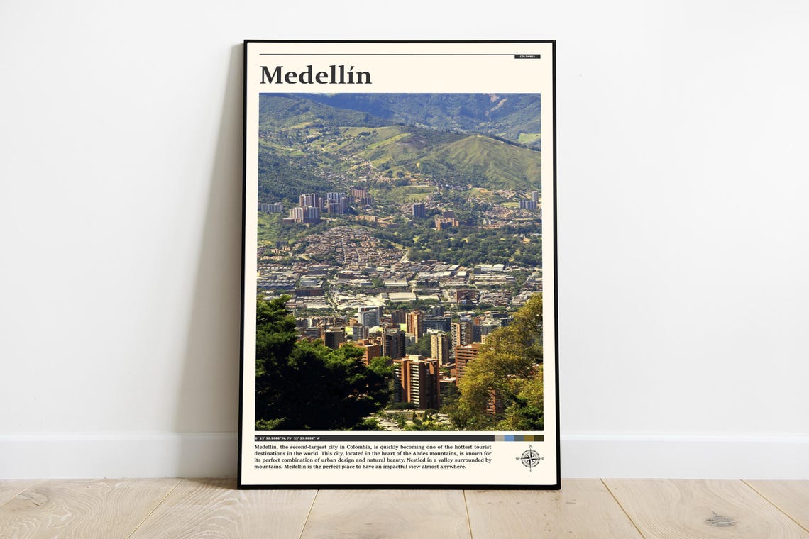 Travel Photography Medelln Print Medelln Wall Art Medelln Poster Medelln Photo Medelln Poster Print Colombia Medelln Art