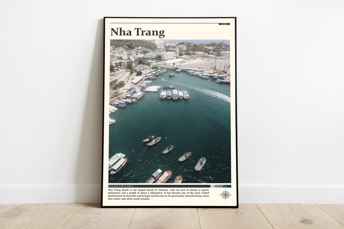 Travel Photography Vietnam Print Vietnam Wall Art Vietnam Poster Vietnam Photo Vietnam Poster Print Vietnam Nha Trang Wall Decor