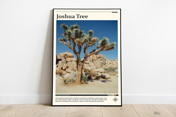 Joshua Tree National Park Desert Landscape Photography Poster