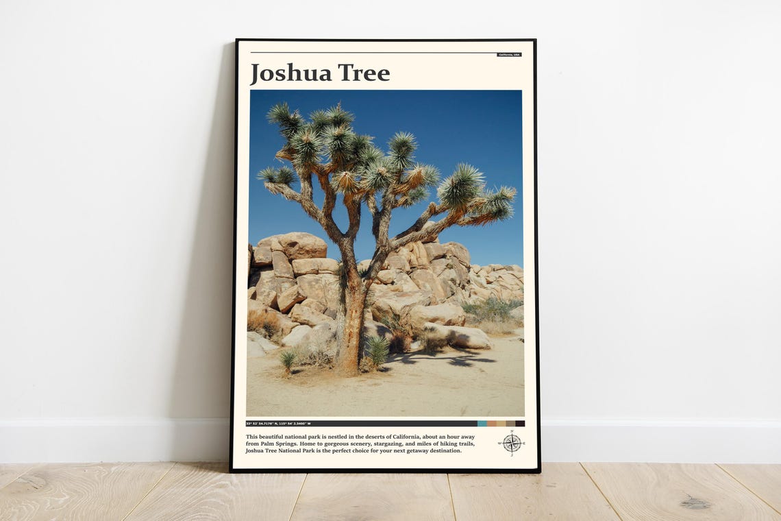 Joshua Tree National Park Desert Landscape Photography Poster