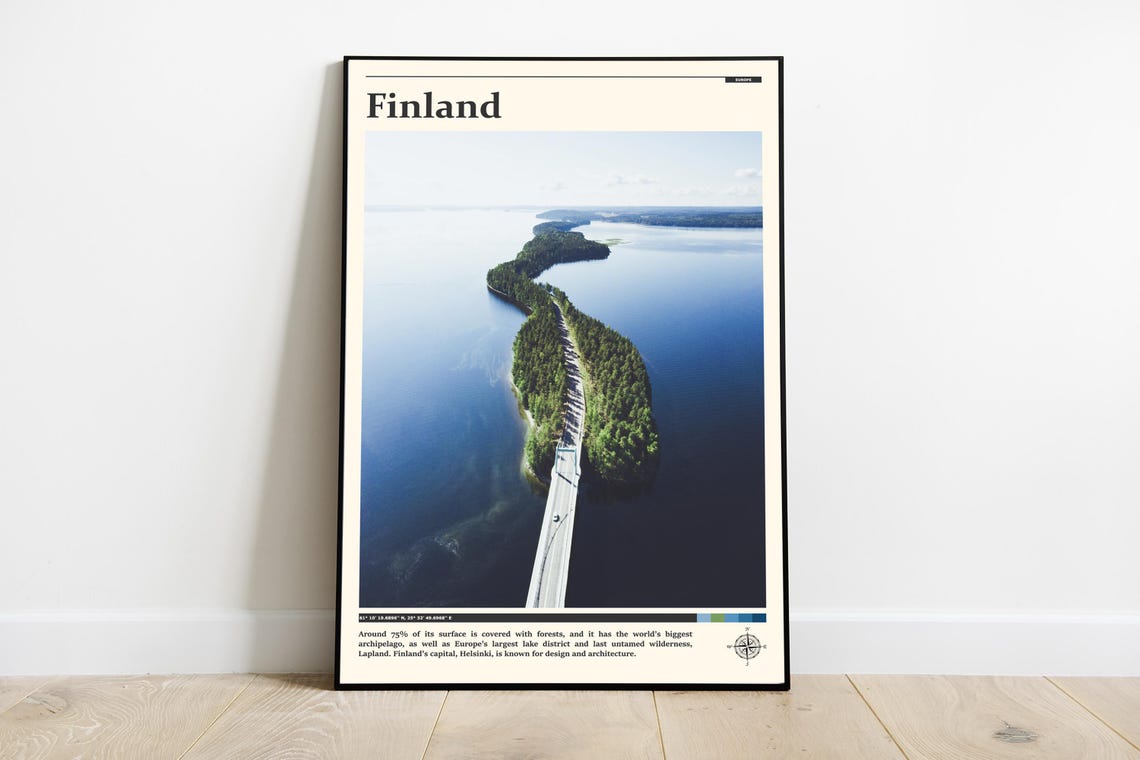 Travel Photography Finland Print Finland Wall Art Finland Poster Finland Photo Finland Poster Print Europe Finland Wall Decor