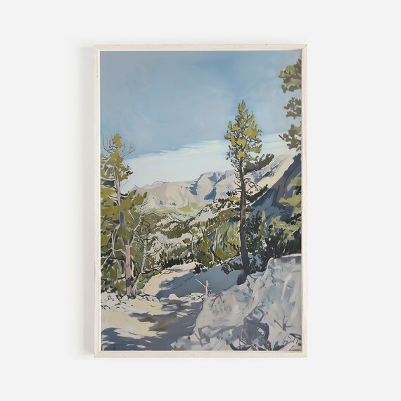 Great Basin National Park Rocky Mountain Valley Painting Poster