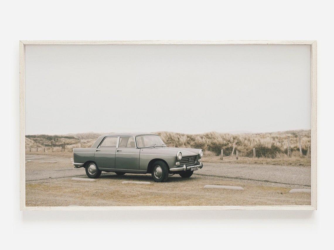 Vintage Sedan By Coastal Dunes Classic Car Photography Art Poster
