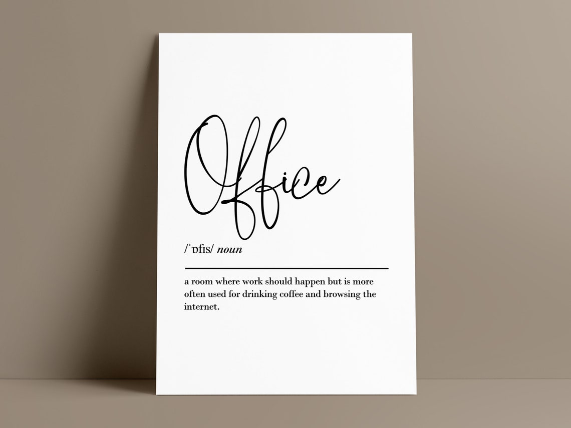 Office Funny Definition Dictionary Style Coworker Gift Poster - Image 2