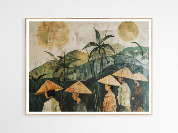 Gathering In The Valley Art Print Filipino Inspired Vibrant Cultural Wall Decor For Heritage Lovers