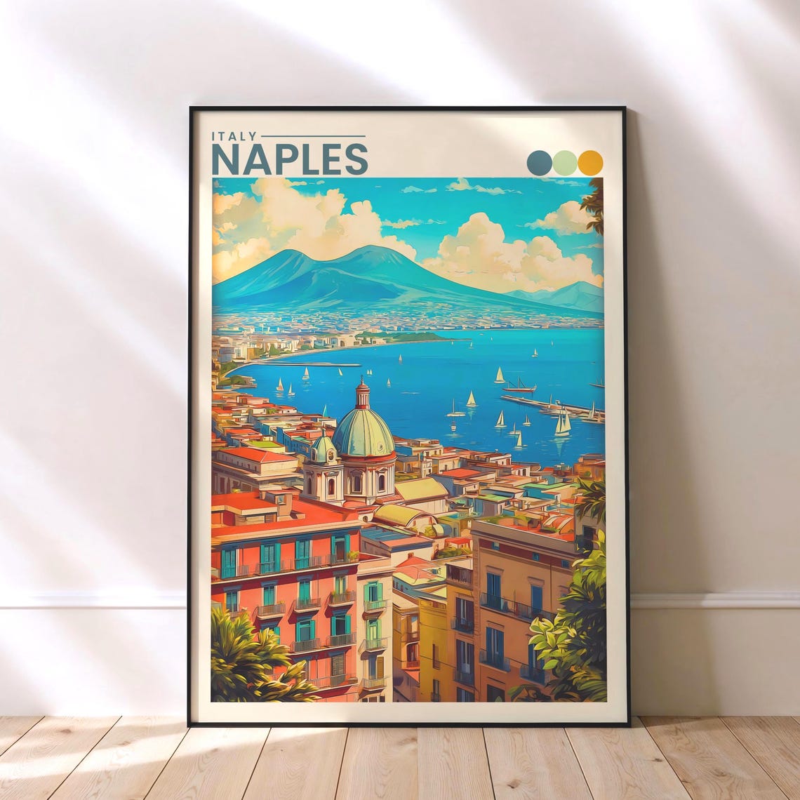 Naples Travel Poster Bay Of Wall Art
