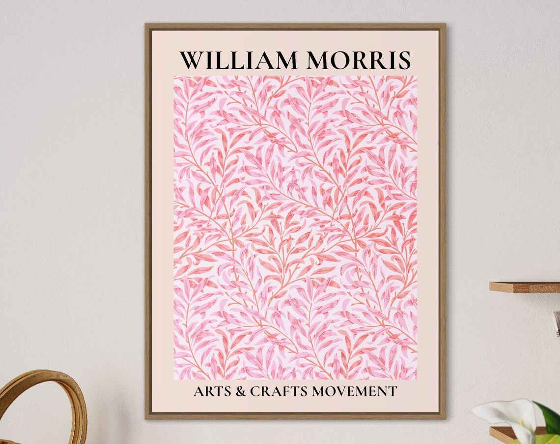 William Morris Botanical Art Nouveau Flower Art