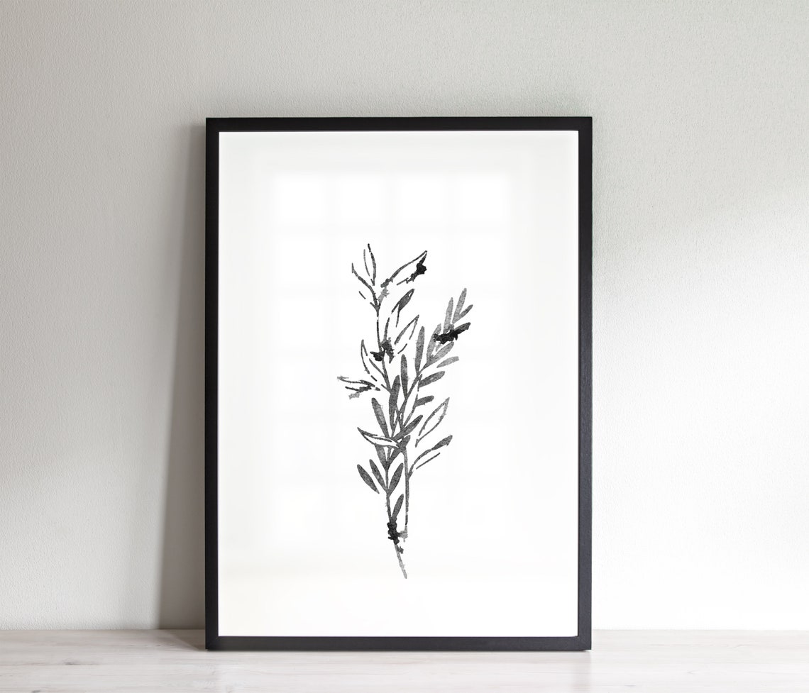 Watercolor Botanical Print Set, Farmhouse Wall Art Print - Image 3