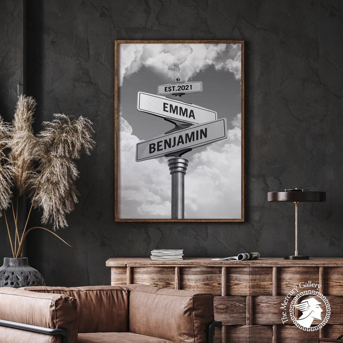 Engagement Street Sign Poster, Wedding Gift Art Print - Image 2