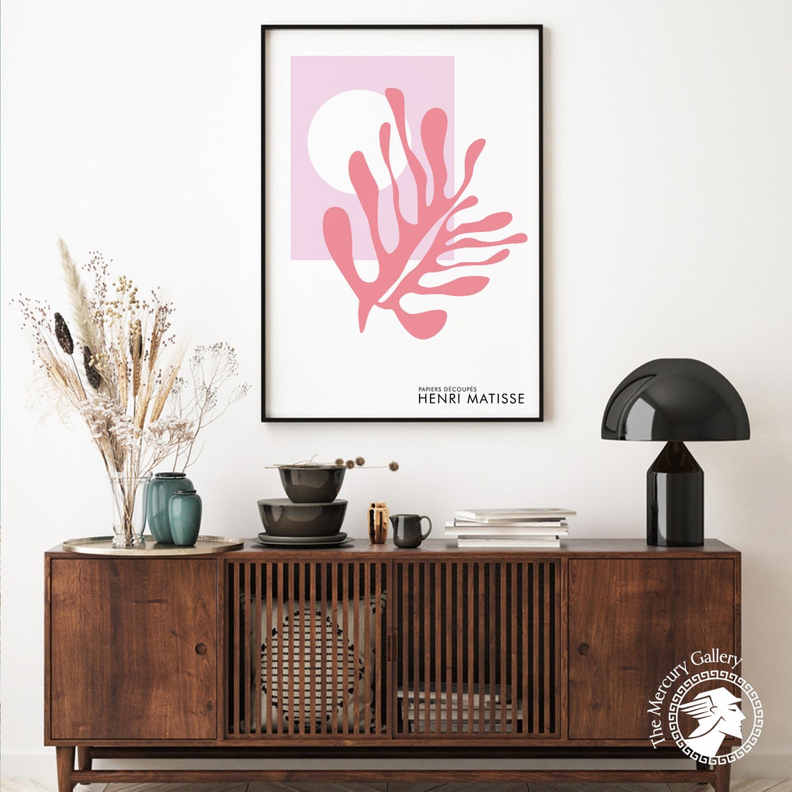 Pink Matisse Coral Neutral Wall Art Matisse Leaf Pink Decor Matisse Wall Decor - Image 6