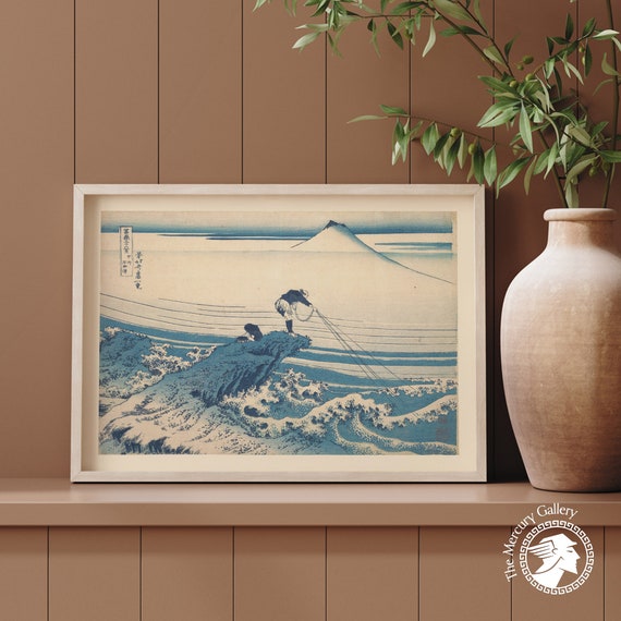 Katsushika Hokusai 1760 Fishermen Art Print Vintage Japanese Poster Japanese Art Wall Art Decor Poster Print Wall Art Art Decor