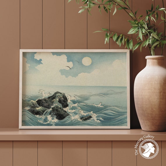 Waves At Kojima Island, Japan Art Print