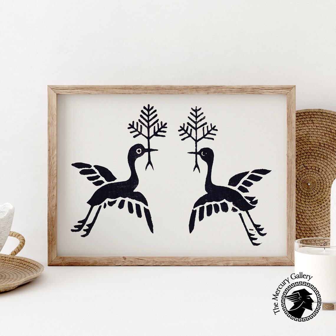 Taguchi Tomoki Birds Poster, Vintage Japanese Decor - Image 6