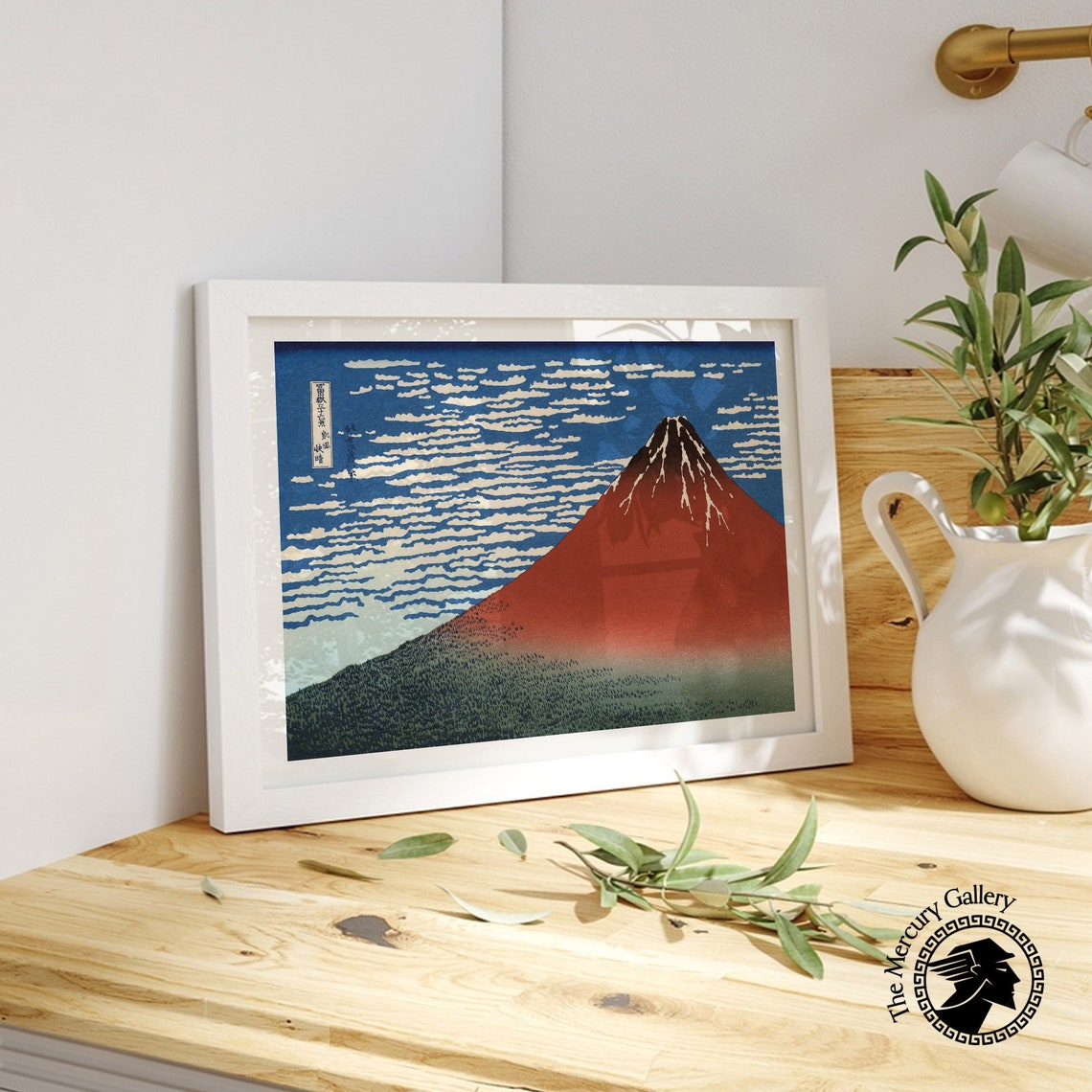 Hokusai Red Fuji Fine Wind Clear Morning Iconic Ukiyo E Art Poster - Image 5