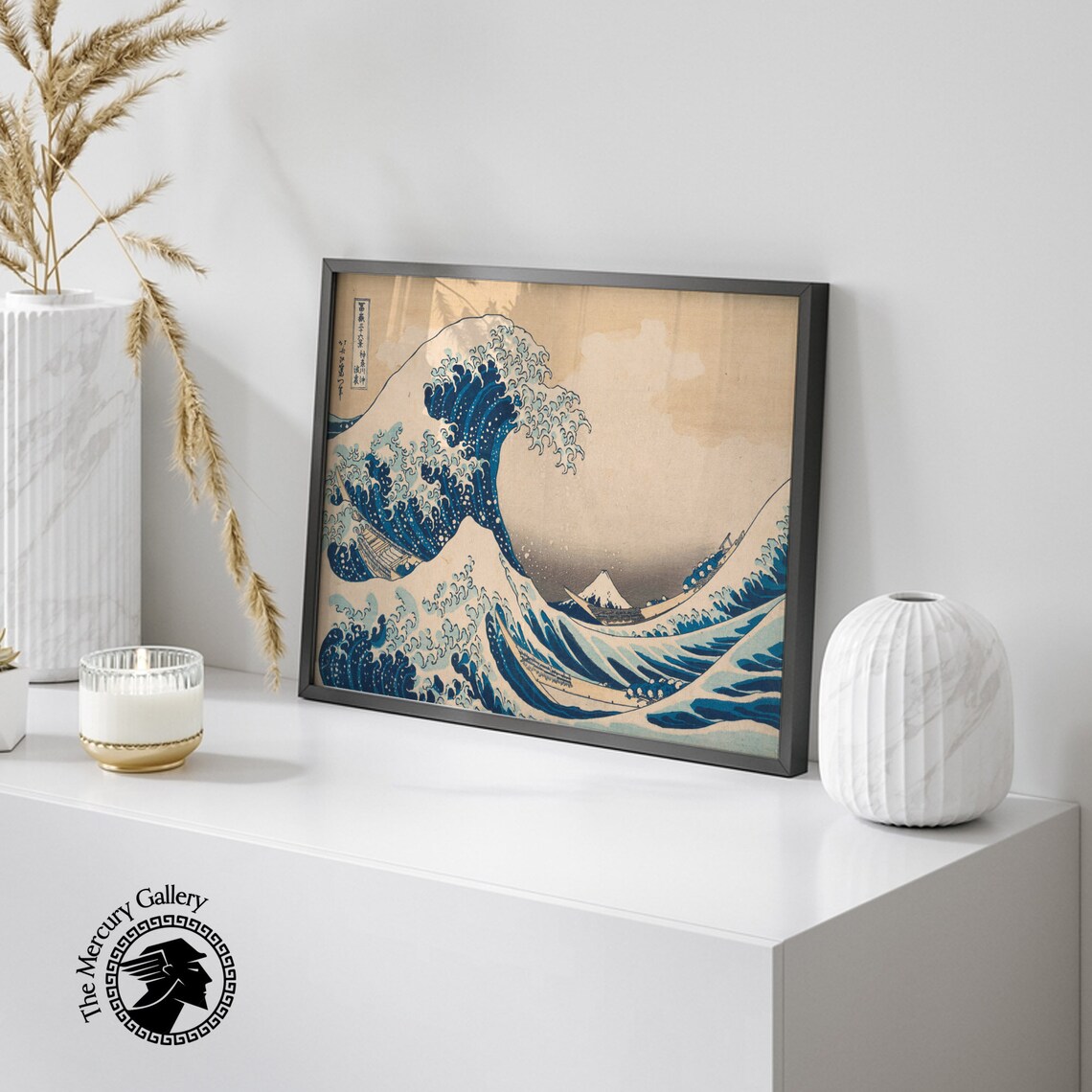 Hokusai Great Wave Off Kanagawa Ocean Wave Japanese Woodblock Art Poster - Image 2