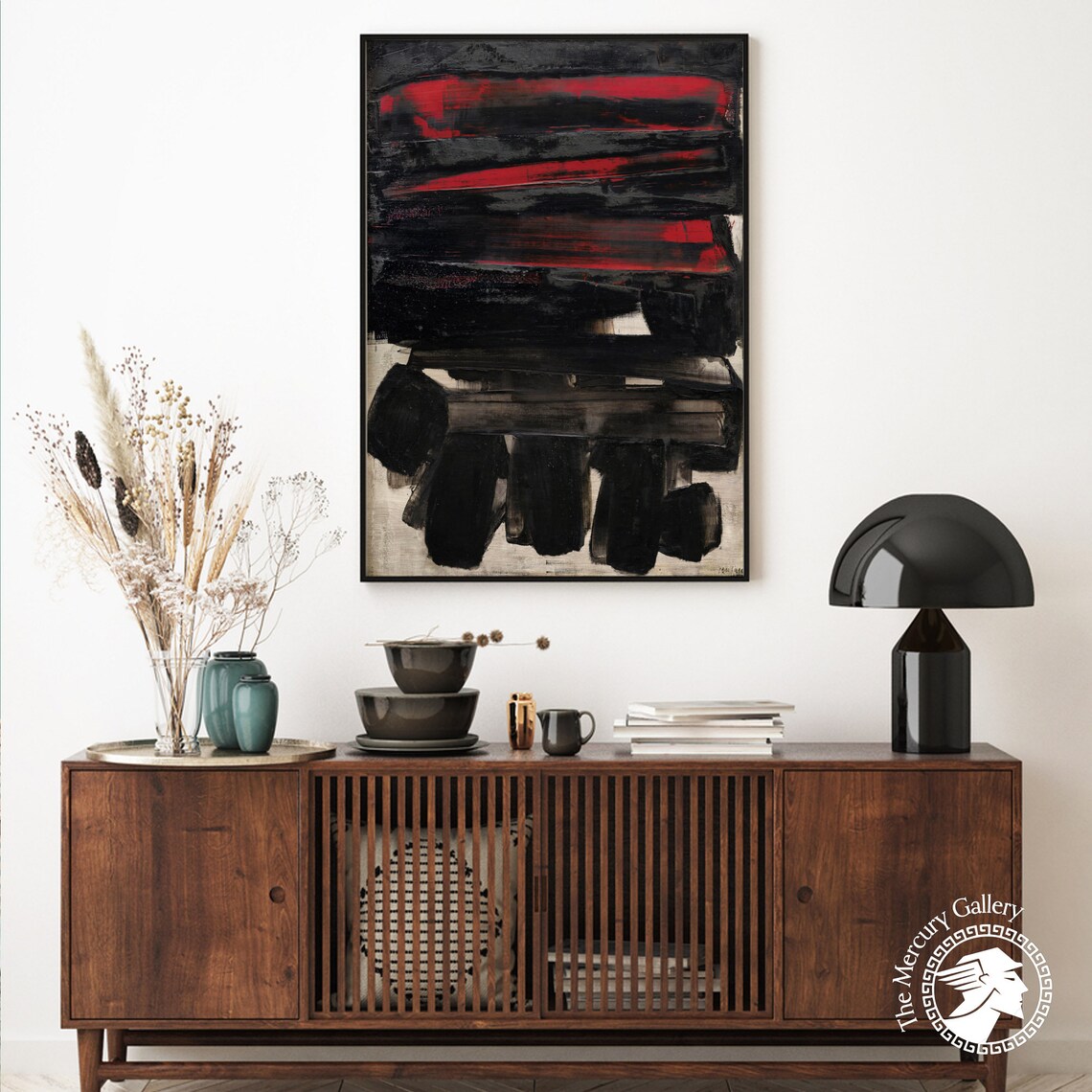Pierre Soulages Museum Abstract Art Print - Image 5