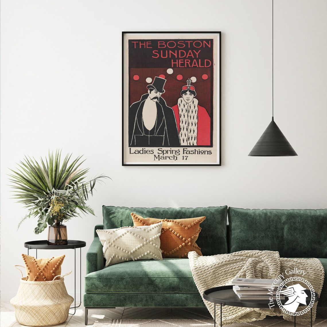 Boston Sunday Herald Art Deco Vintage Advertising Print - Image 4