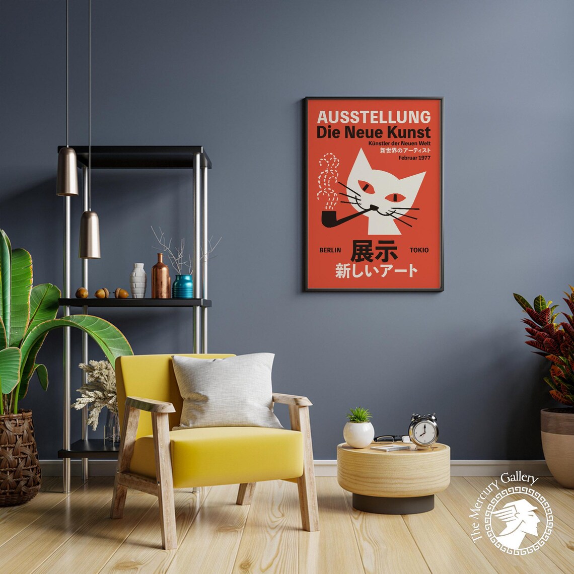 Cat Poster Berlin Tokio Exhibition Poster - Image 2