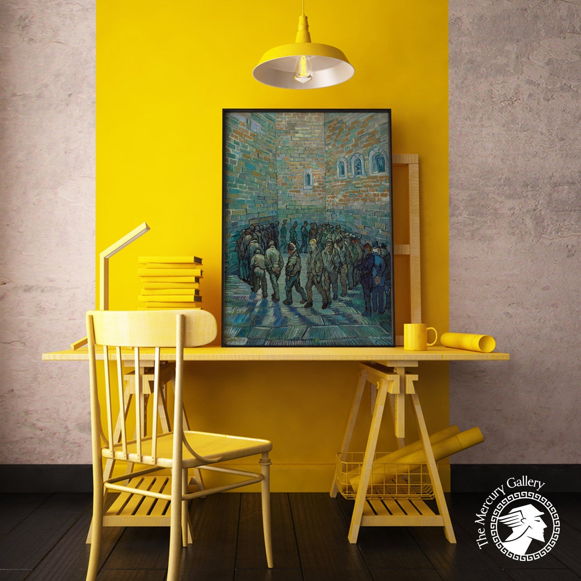Van Gogh Prisoners Exercising 1890 Saint-Remy Fine Art Museum Print - Image 2