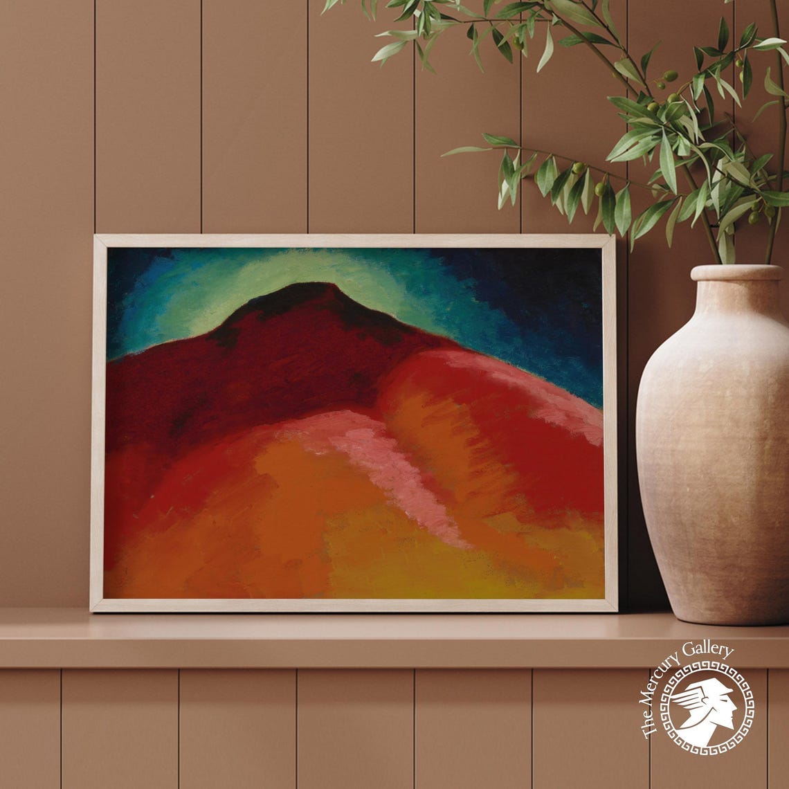 Georgia O'Keeffe No 22 Special Red Peak Abstract Landscape Print - Image 4