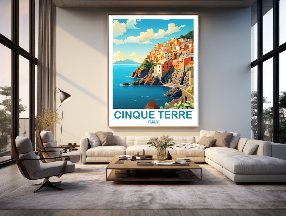 Cinque Terre Travel Poster Cinque Terre Travel Art Italy Poster Cinque Terre Travel Wall Art Italy Travel Wall Art T2euitct1 - Image 2